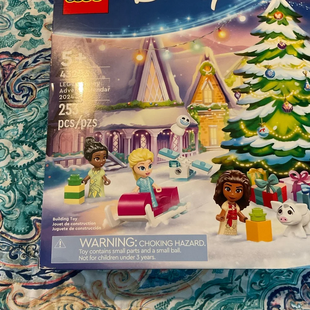 LEGO Disney Princess Advent Calendar 2024 One Size Blue White Building Set